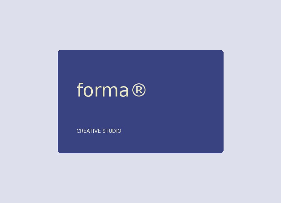 Forma — business card preview