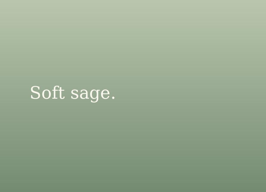 Soft sage — gradient preview