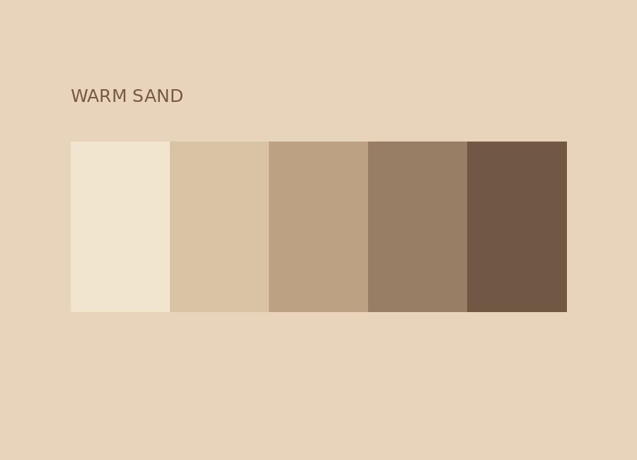 Warm sand — color palette preview