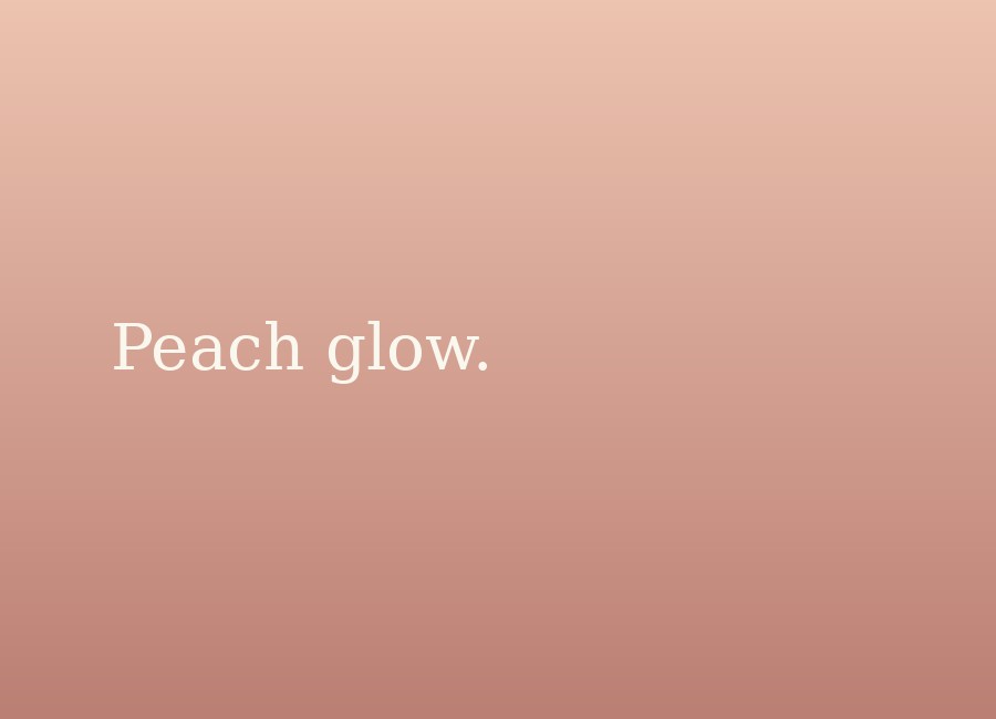Peach glow — gradient preview